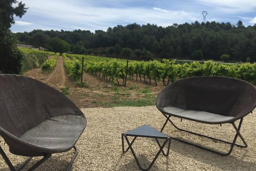 Cabanon De Charme En Plein Coeur Des Vignes Villa Pertuis Exterior foto